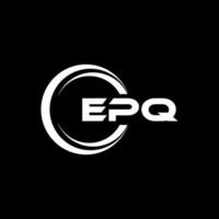 epq brief logo ontwerp in illustratie. vector logo, schoonschrift ontwerpen voor logo, poster, uitnodiging, enz.