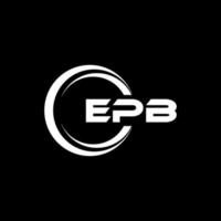 epb brief logo ontwerp in illustratie. vector logo, schoonschrift ontwerpen voor logo, poster, uitnodiging, enz.