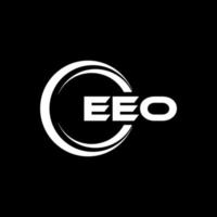 eeo brief logo ontwerp in illustratie. vector logo, schoonschrift ontwerpen voor logo, poster, uitnodiging, enz.