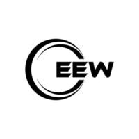 eew brief logo ontwerp in illustratie. vector logo, schoonschrift ontwerpen voor logo, poster, uitnodiging, enz.