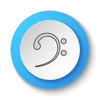 ronde knop voor web icoon, theater symbool. knop banier ronde, insigne koppel voor toepassing illustratie Aan wit achtergrond vector