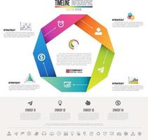 infographics ontwerpsjabloon met pictogrammen instellen vector