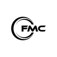 fmc brief logo ontwerp in illustratie. vector logo, schoonschrift ontwerpen voor logo, poster, uitnodiging, enz.