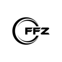 ffz brief logo ontwerp in illustratie. vector logo, schoonschrift ontwerpen voor logo, poster, uitnodiging, enz.