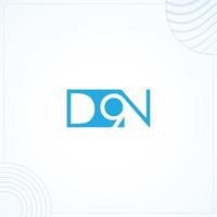 dn9 of d9n logo sjabloon in modern creatief minimaal stijl vector ontwerp