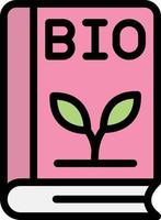 bio boek vector pictogram ontwerp illustratie