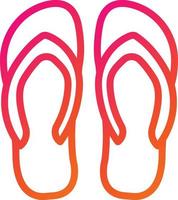 flip flop vector pictogram ontwerp illustratie