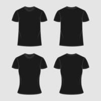 schets zwart te groot t-shirt mockup vector