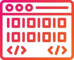 binaire code vector pictogram ontwerp illustratie