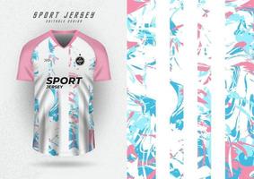 achtergrond voor sport- Jersey, voetbal Jersey, rennen Jersey, racing Jersey, roze blauw Golf patroon. vector
