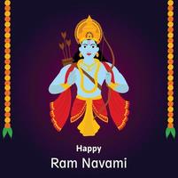 shree RAM navami Indisch Hindoe festival viering vector ontwerp