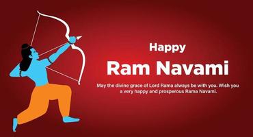 shree RAM navami Indisch Hindoe festival viering vector ontwerp