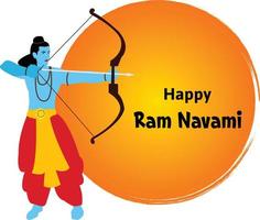 shree RAM navami Indisch Hindoe festival viering vector ontwerp