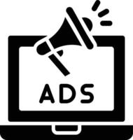 online reclame vector pictogram ontwerp illustratie