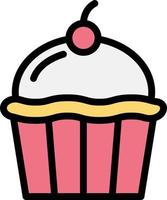 cupcake vector pictogram ontwerp illustratie