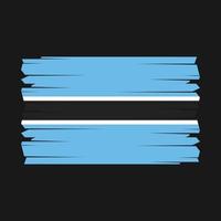 botswana vlag borstel vector