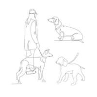 honden vector illustratie