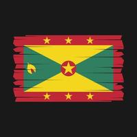 Grenada vlag borstel vector