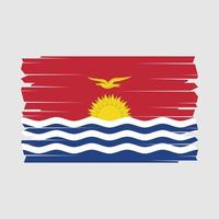 Kiribati vlag borstel vector