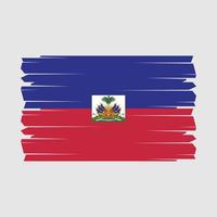 Haïti vlag borstel vector