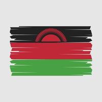 Malawi vlag borstel vector