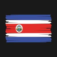 costa rica vlag borstel vector