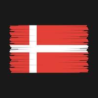 Denemarken vlag borstel vector