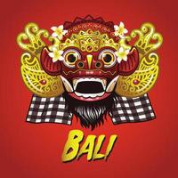 traditioneel balinees barong masker vector