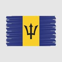 vlag van barbados vector