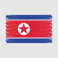 vlag van noord-korea vector