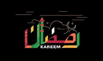 mooi schoonschrift van Ramadan kareem vector