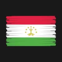 vlag van tadzjikistan vector
