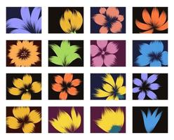 bloemen abstracte achtergronden vector