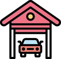 garage vector pictogram ontwerp illustratie