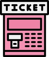 ticket machine vector pictogram ontwerp illustratie