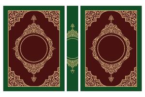 Arabisch boek omslag, islamitisch boek omslag, koran boek Hoes vector