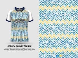 voetbal Jersey ontwerp voor sublimatie, sport t overhemd ontwerp, sjabloon Jersey pro vector