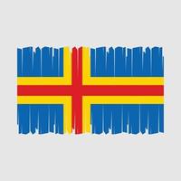 aland eilanden vlag vector