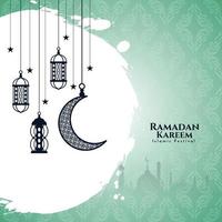 Ramadan kareem Islamitisch festival viering decoratief achtergrond vector