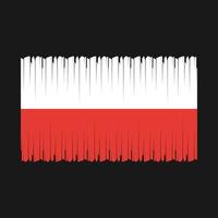 Polen vlag vector illustratie