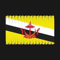 Brunei vlag vector illustratie