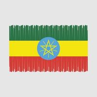 Ethiopië vlag vector illustratie