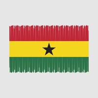 Ghana vlag vector illustratie