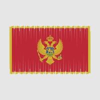 Montenegro vlag vector illustratie