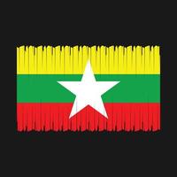 Myanmar vlag vector illustratie