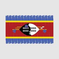 Swaziland vlag vector illustratie