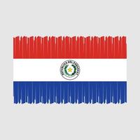 Paraguay vlag vector illustratie