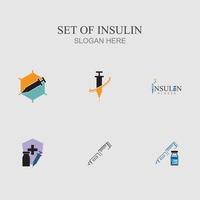 reeks van insuline vector