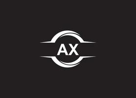 eerste een X minimalistische modern logo identiteit vector