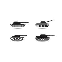 hoofd strijd tanks icoon logo vector icoon illustratie